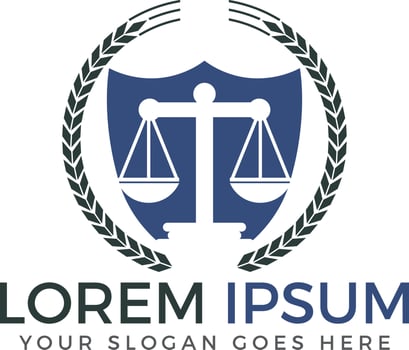 Law firm vector logo design.