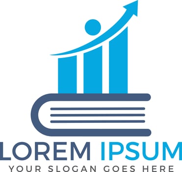 Business finance logo. Growth graphic logo. Vector logo template.