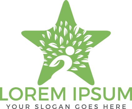 Health and medical logo. Natural care logo. vector