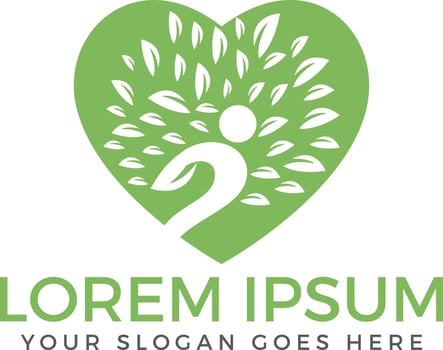 Health and medical logo. Natural care logo. vector