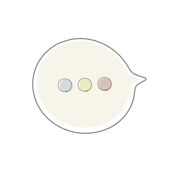 Text message typing sign vector