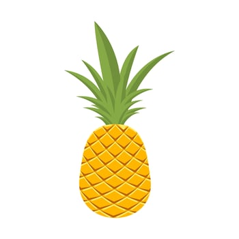 Vector stock pineapple simple illustration