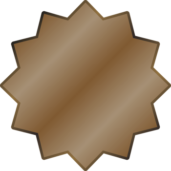 bronze gradient achievement empty medal png