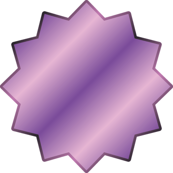 purple gradient achievement empty medal png