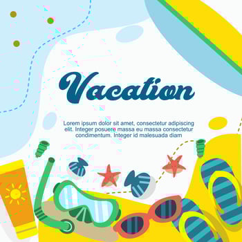 travel vacation holiday social media posts template vector