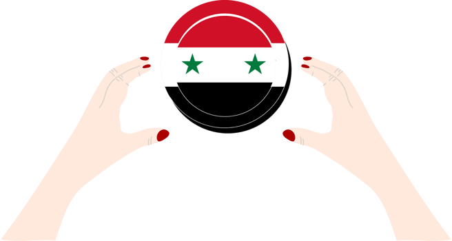 Syria hand drawn flag, Syrian pound hand drawn png