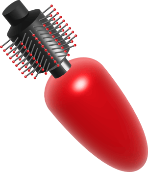 Hair stylish equipment 3d cute object png