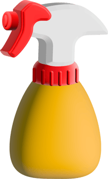 Hair stylish equipment 3d cute object png