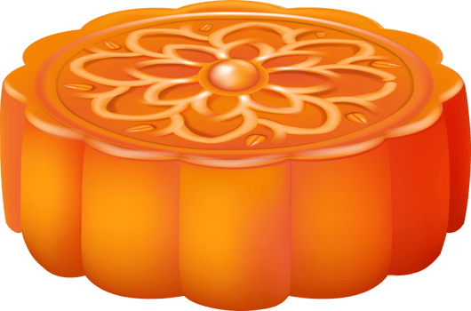 mooncakes top and side view clipart illustration with chinese text happy mid autumn festival png
