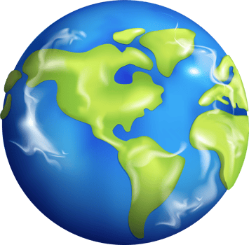 earth ball graphic isolated PNG