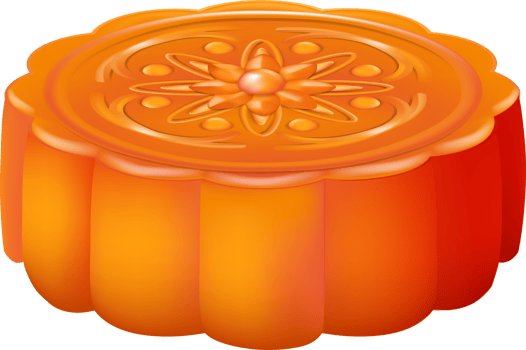 mooncakes top and side view clipart illustration with chinese text happy mid autumn festival png