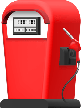 cute gas station 3d style png