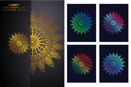 luxury ornamental mandala design background Mandala pattern Coloring book Art wallpaper design, tile pattern, greeting card, sticker, lace and tattoo. decoration for interior design vector