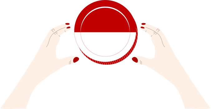 Monaco hand drawn flag, EUR hand drawn png