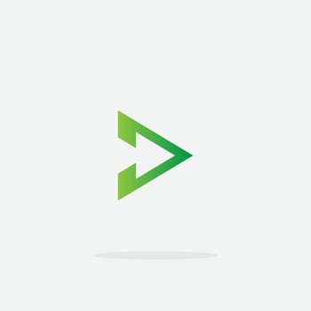 Play button icon in trendy style isolated on grey background. Play symbol for your web site design, logo, app, UI. Vector illustration