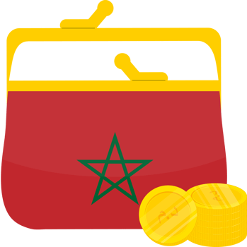 Moroccan hand drawn flag, Moroccan dirham  hand drawn png