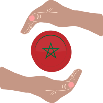 Moroccan hand drawn flag, Moroccan dirham  hand drawn png