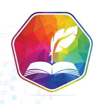 Judicial Quill Writing On Open Book. Judgment Certificate Or Police Document Vector. Education Book Quill Vector Template Design.