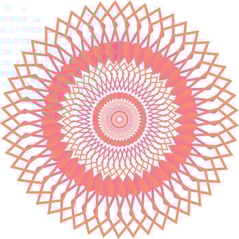 Editable Vector boho mandala