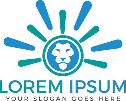 Lion head vector logo.