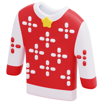 sweater 3d render icon illustration png