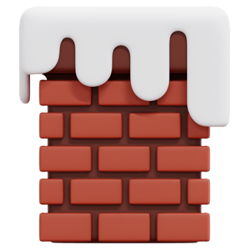 chimney 3d render icon illustration png