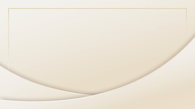 Abstract template 3D elegant white curved shape with decoration frame on clean background luxury style vector