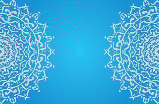 Abstract colorful Mandala design background. vector