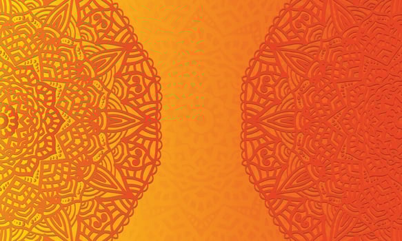 Abstract colorful Mandala design background. vector