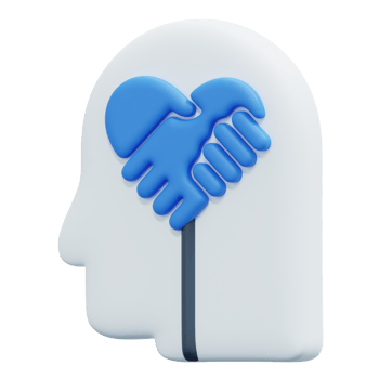 empathise 3d render icon illustration png