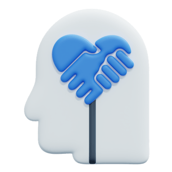 empathise 3d render icon illustration png