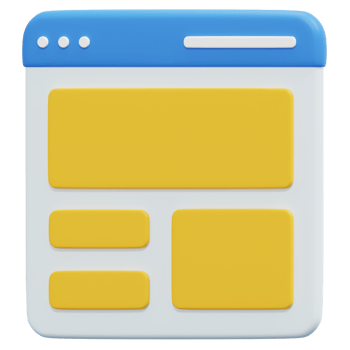 layout 3d render icon illustration png
