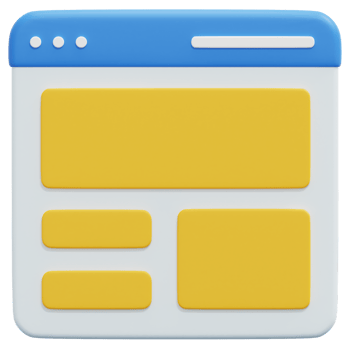 layout 3d render icon illustration png