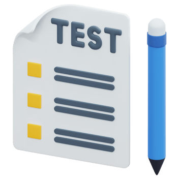 test 3d render icon illustration png