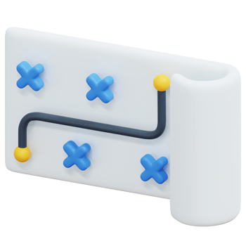 strategy 3d render icon illustration png