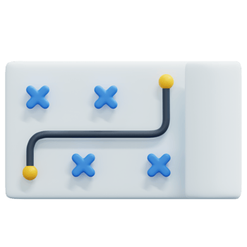 strategy 3d render icon illustration png