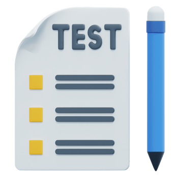test 3d render icon illustration png