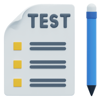 test 3d render icon illustration png