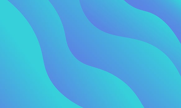 Blue gradient wave background. vector