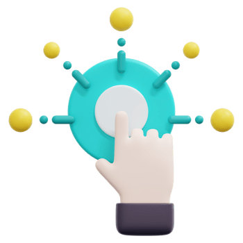 interactive content 3d render icon illustration png