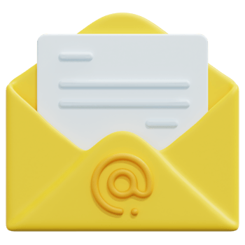 email marketing 3d render icon illustration png