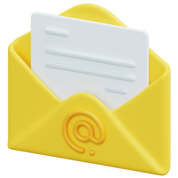 email marketing 3d render icon illustration png