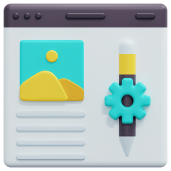 blog 3d render icon illustration png