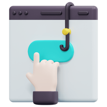 clickbait 3d render icon illustration png