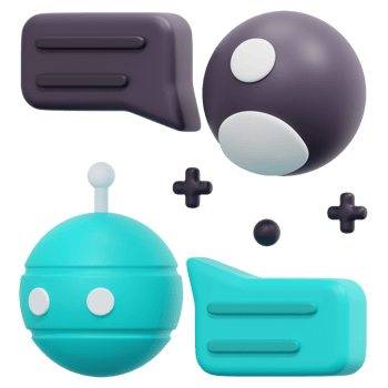 chatbot 3d render icon illustration png