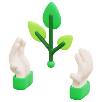 save nature 3d render icon illustration png