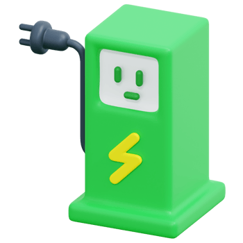 eco fuel 3d render icon illustration png