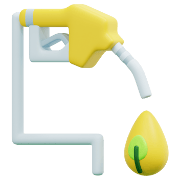biofuel 3d render icon illustration png