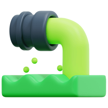 waste water 3d render icon illustration png