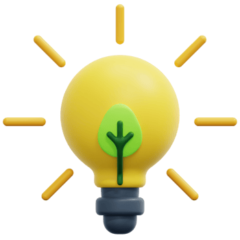 eco energy 3d render icon illustration png